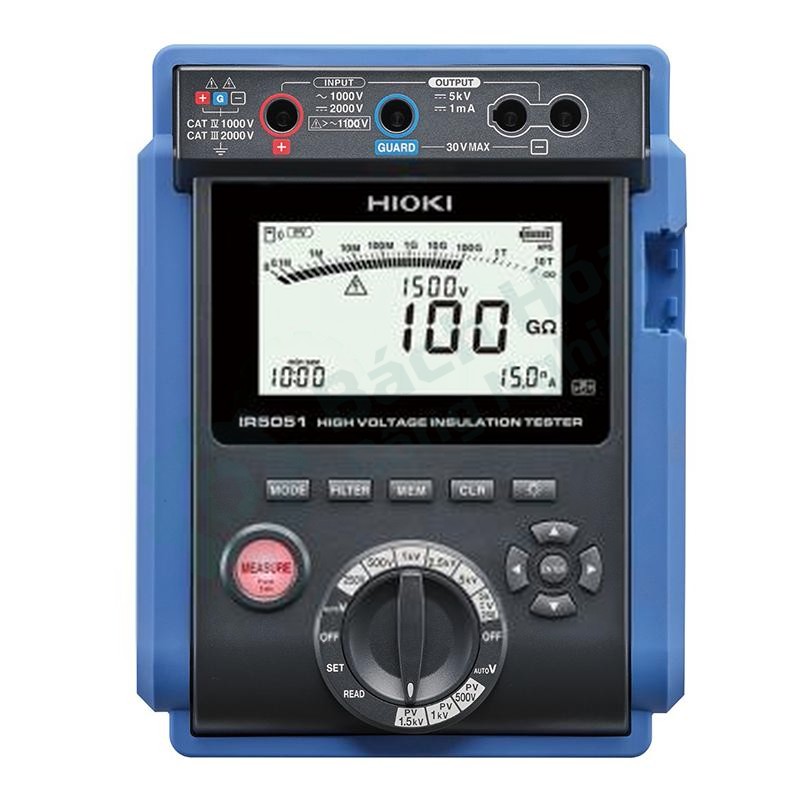 Đồng hồ đo điện trở cách điện điện tử cho điện mặt trời HIOKI IR5051