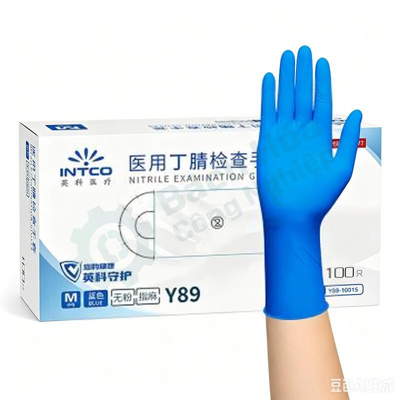 Găng tay nitrile chống hóa chất INTCO Y89-10015