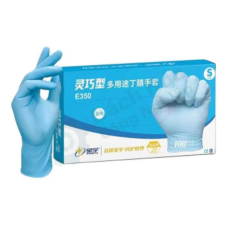 Găng tay nitrile chống hóa chất Xingyu E350