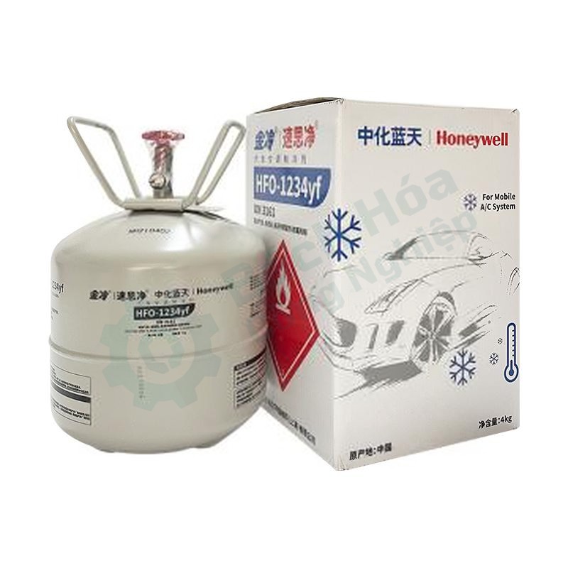 Gas lạnh điều hòa R1234yf HONEYWELL R1234yf-4kg