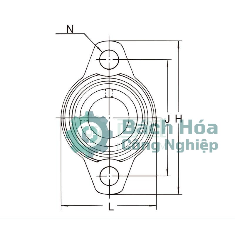 Gối đỡ vòng bi ASAHI MUCFL205FD