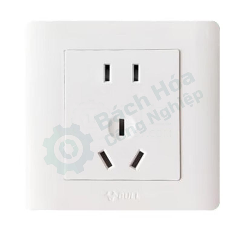 Mặt ổ cắm âm tường 5 lỗ 10A BULL GN-G32Z223S