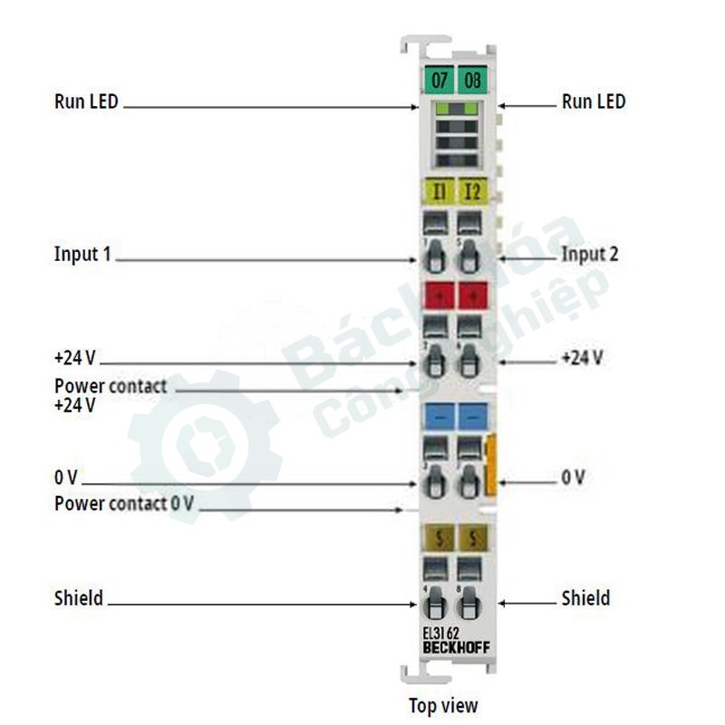 Module đầu vào tương tự PLC BECKHOFF EL3202