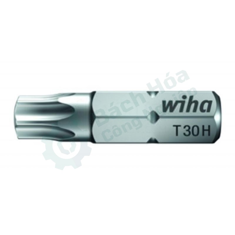Mũi vặn vít bit hoa thị có lỗ chống tháo (Torx tamper) T8H WIHA 03117