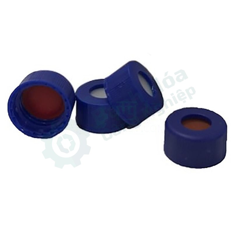 Nắp vặn 9mm có lỗ kèm đệm PTFE/silicon CNW VEAP-5395C-09B-1000