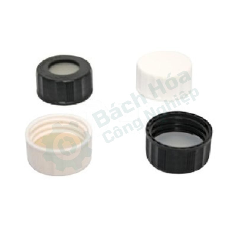 Nắp vặn có lỗ kèm đệm PTFE/silicon siêu sạch CNW VEAP-5350-24-100