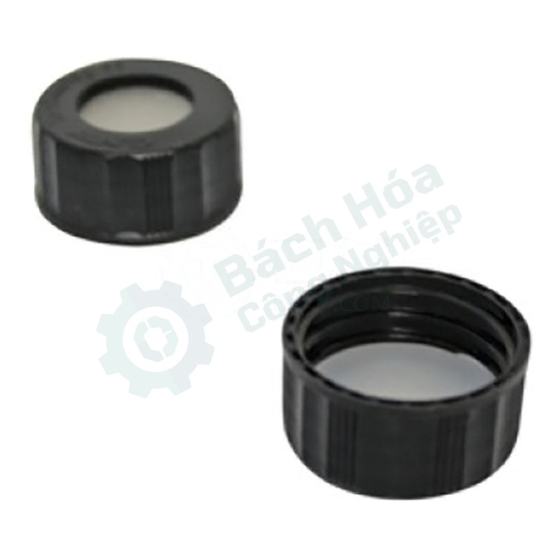 Nắp vặn ren đặc kèm đệm PTFE/silicon CNW VEAP-5360-24-100