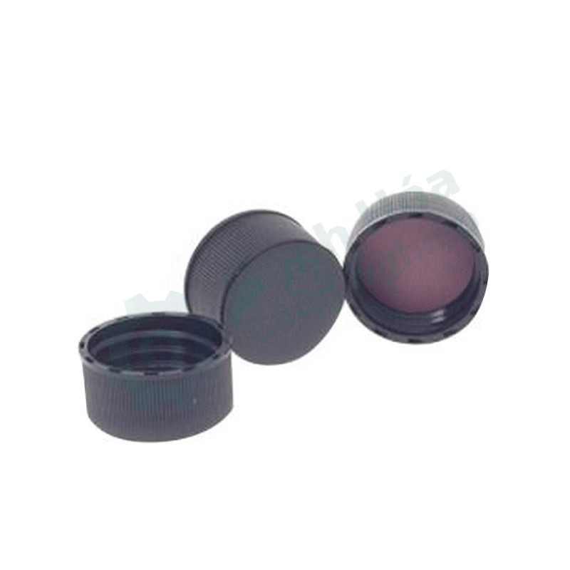 Nắp vặn vial 24-400 kèm septum PTFE/cao su (đen) CNW VEAP-5360F-24-100
