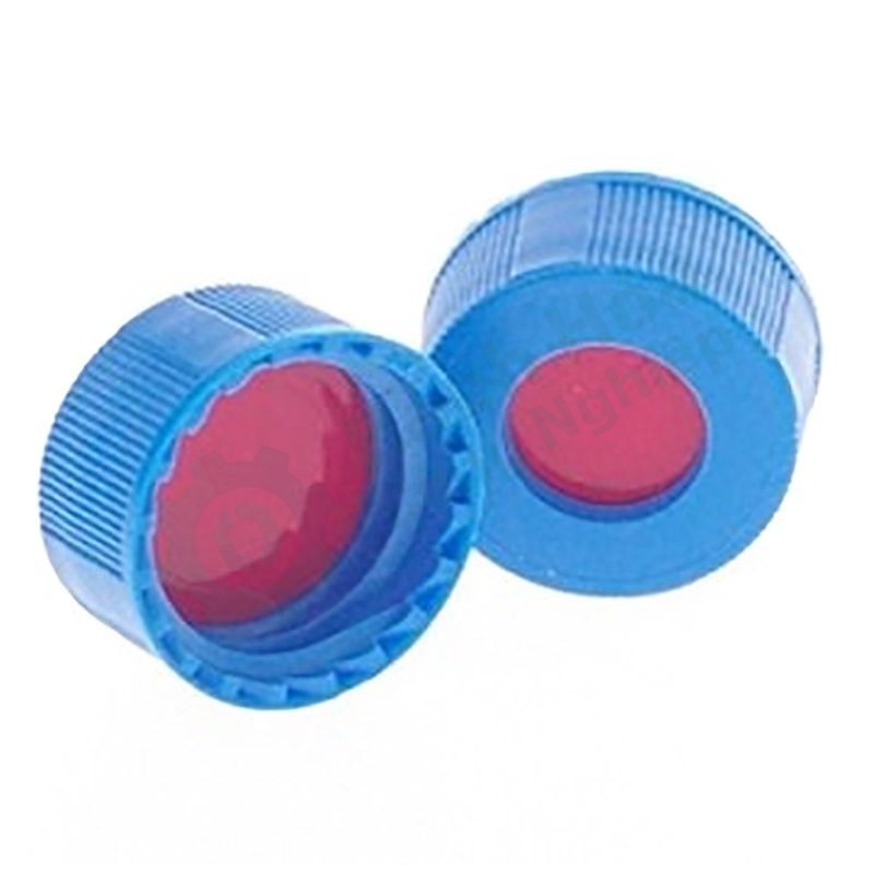 Nắp vặn vial 9mm kèm septa PTFE/silicon CNW VEAP-5396-09FRB-100