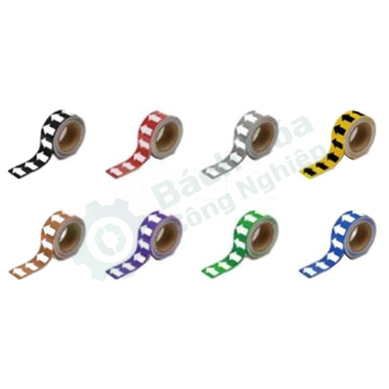 Nhãn dán mũi tên dòng chảy đường ống BRADY 25mm