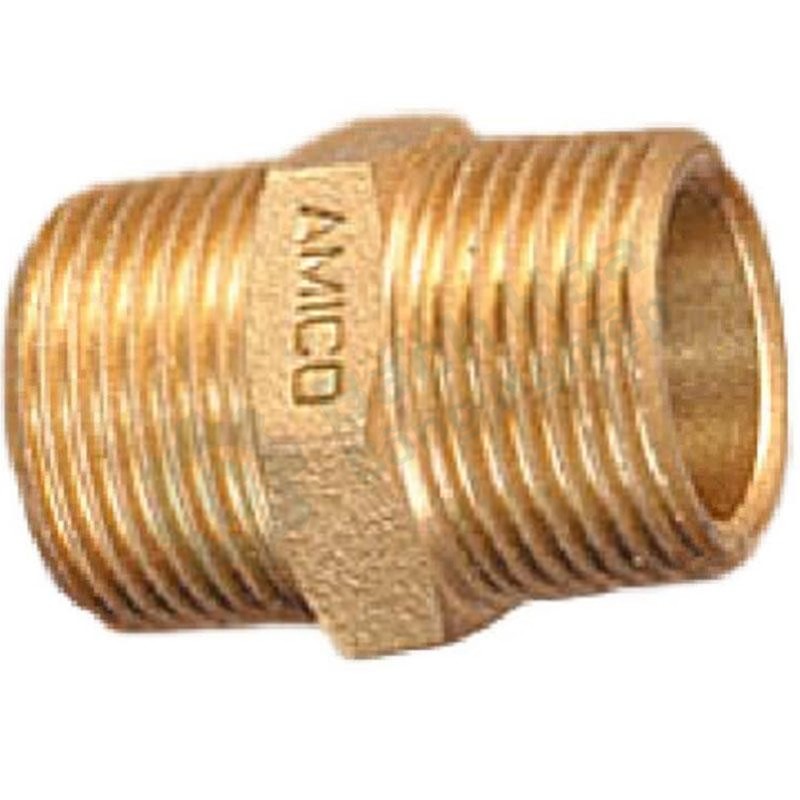 Nối thẳng ren ngoài đồng thau AMICO L-681