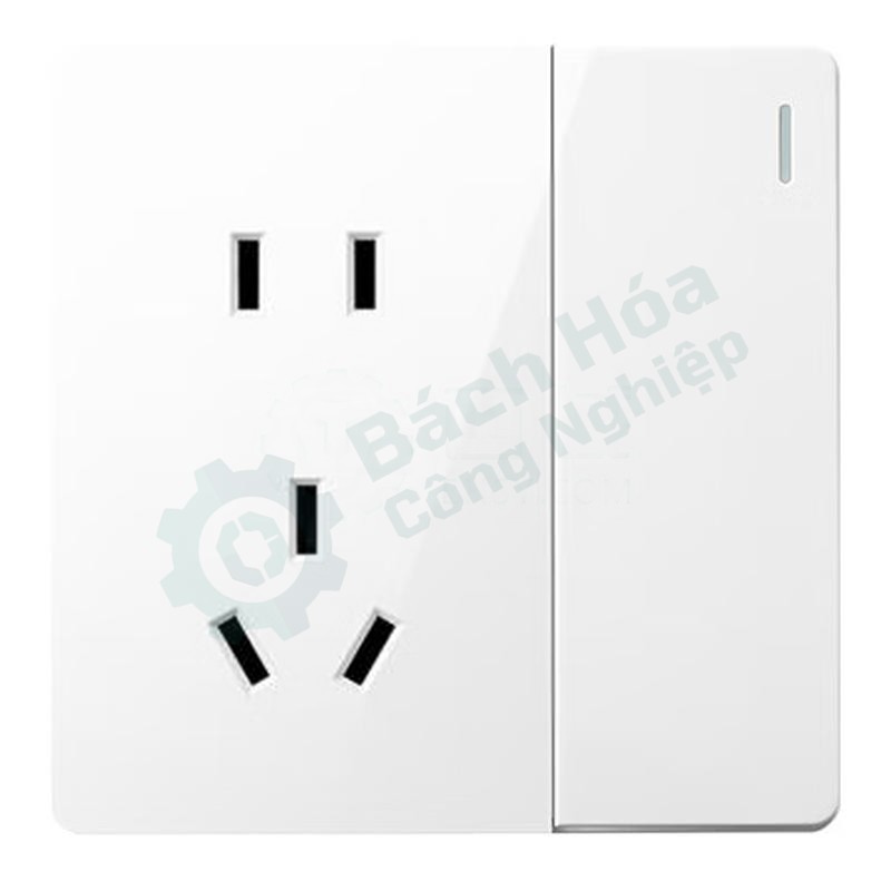 Ổ cắm 2-3 chấu + công tắc 2 chiều BULL G59E334