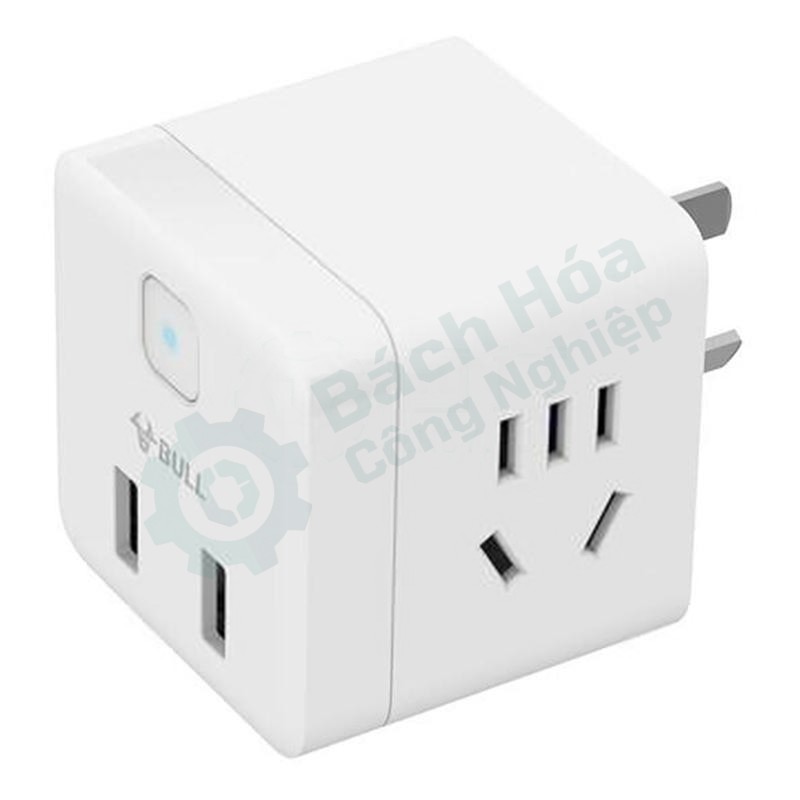 Ổ cắm chuyển đa năng không dây có cổng USB (2 ổ 5 lỗ + 2 USB) BULL GNV-U9B122