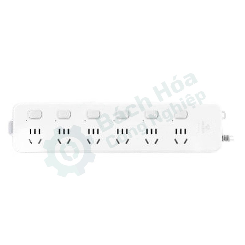 Ổ cắm điện kéo dài bảo vệ quá tải (6 vị trí 5 lỗ, dài 5m) BULL GN-313