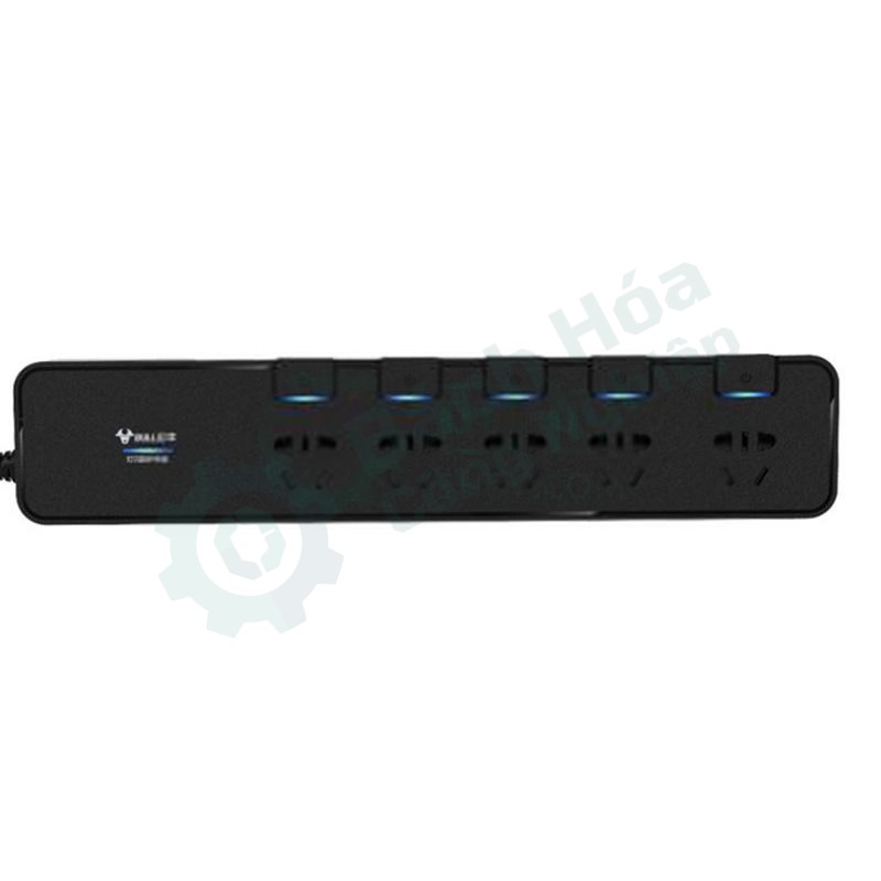 Ổ cắm điện kéo dài chống xung điện (5 vị trí, dài 3m) BULL GN-H3053