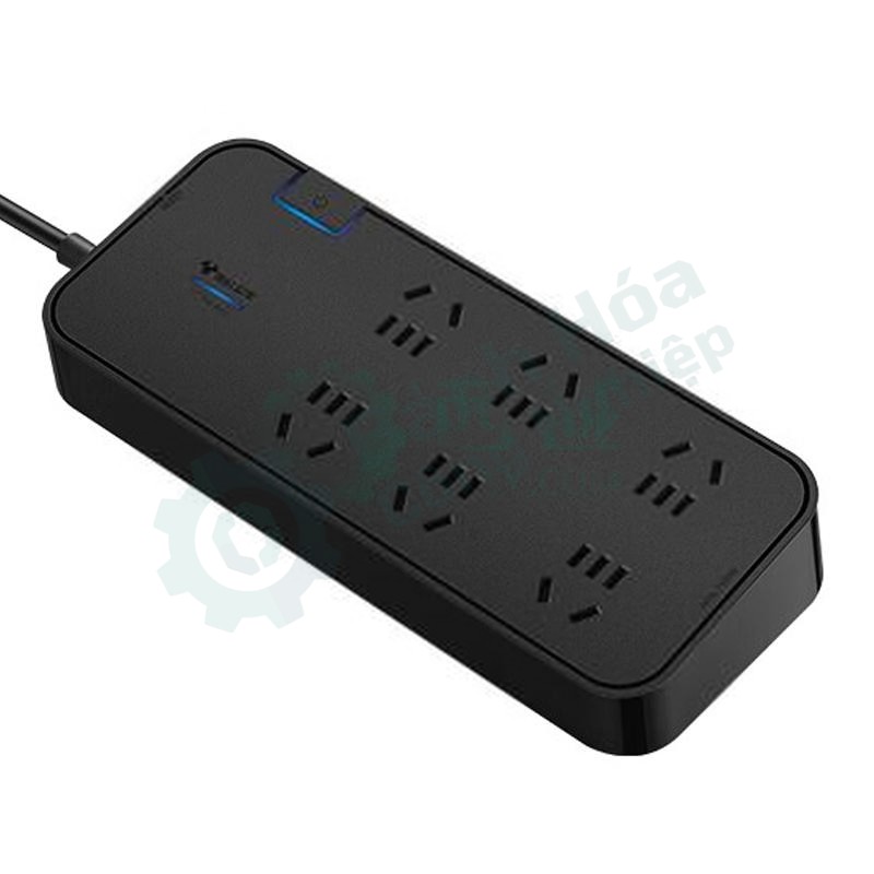 Ổ cắm điện kéo dài chống xung điện (6 vị trí, dài 3m) BULL GN-H3060
