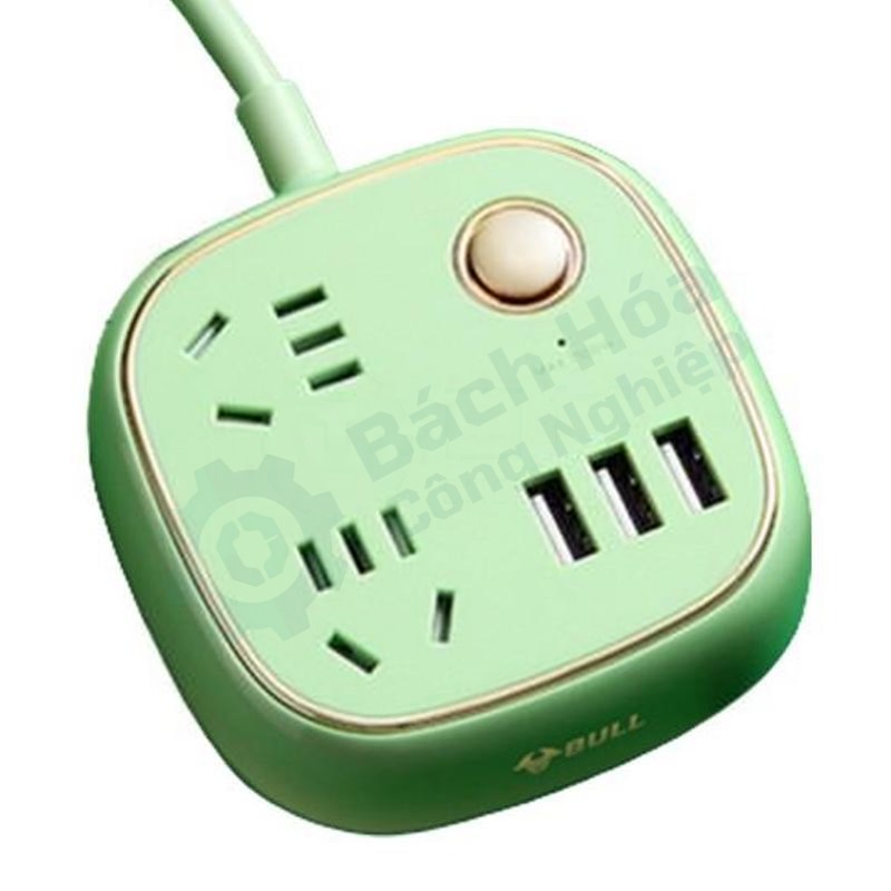 Ổ cắm điện kéo dài có USB BULL GN-R602U