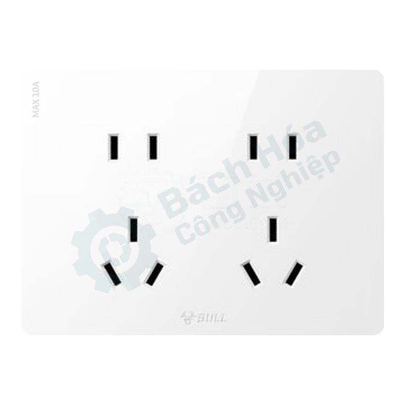 Ổ cắm đôi 2-3 chấu (mặt công tắc) BULL G59Z423
