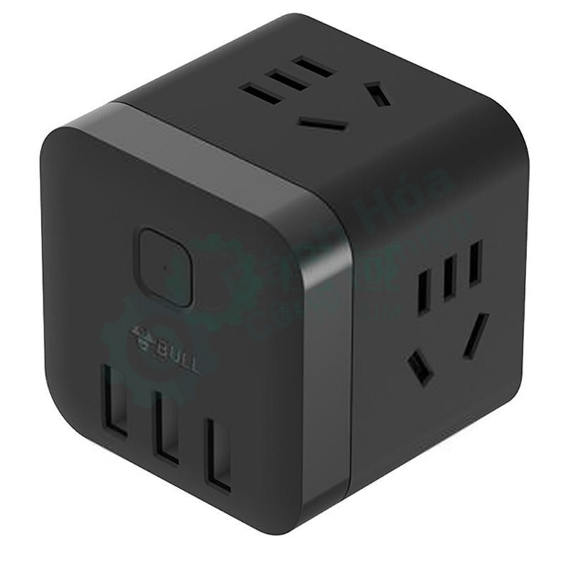 Ổ cắm rubik không dây có cổng USB BULL GN-U303WH