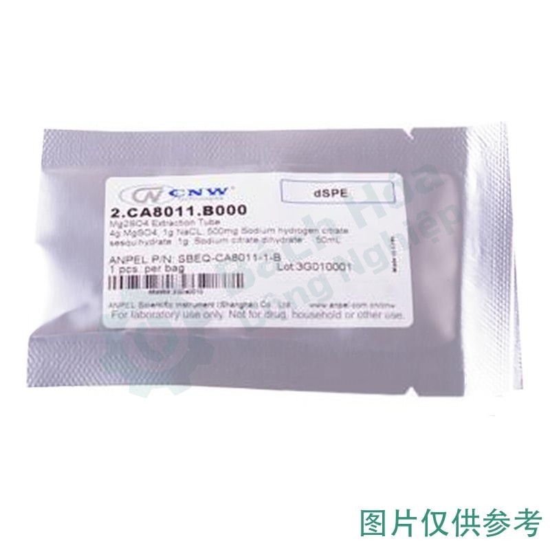 Ống chiết dSPE muối đệm (QuEChERS AOAC) CNW SBEQ-CA8115-BZI