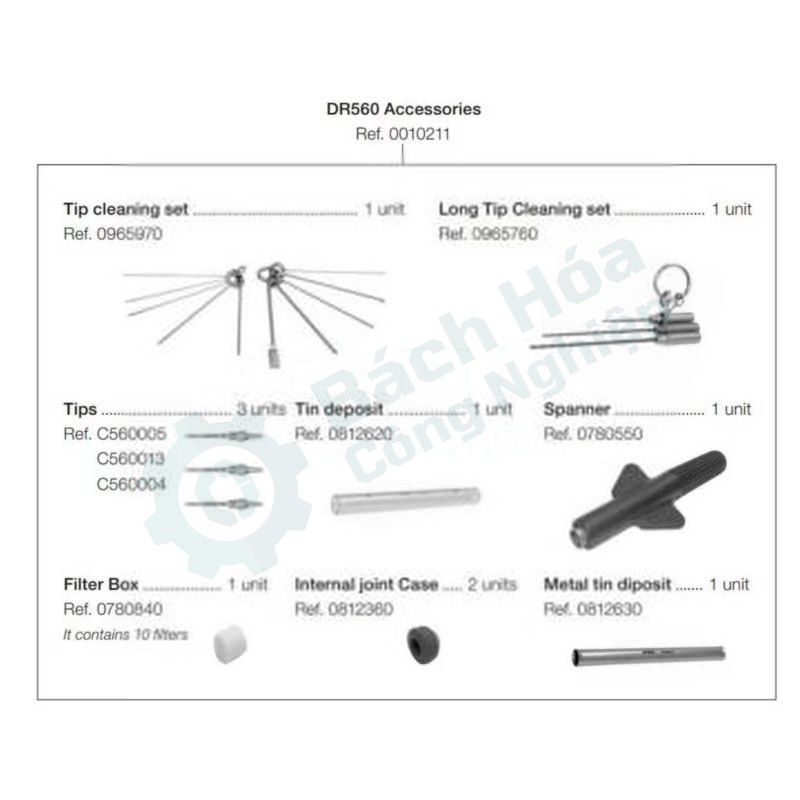 Ống thủy tinh thay thế cho dụng cụ hút thiếc JBC 0812620