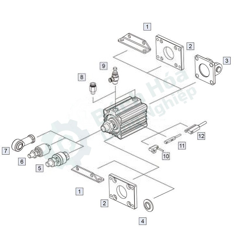 Phụ kiện CB xi lanh khí nén MINDMAN CB-MCJQ25