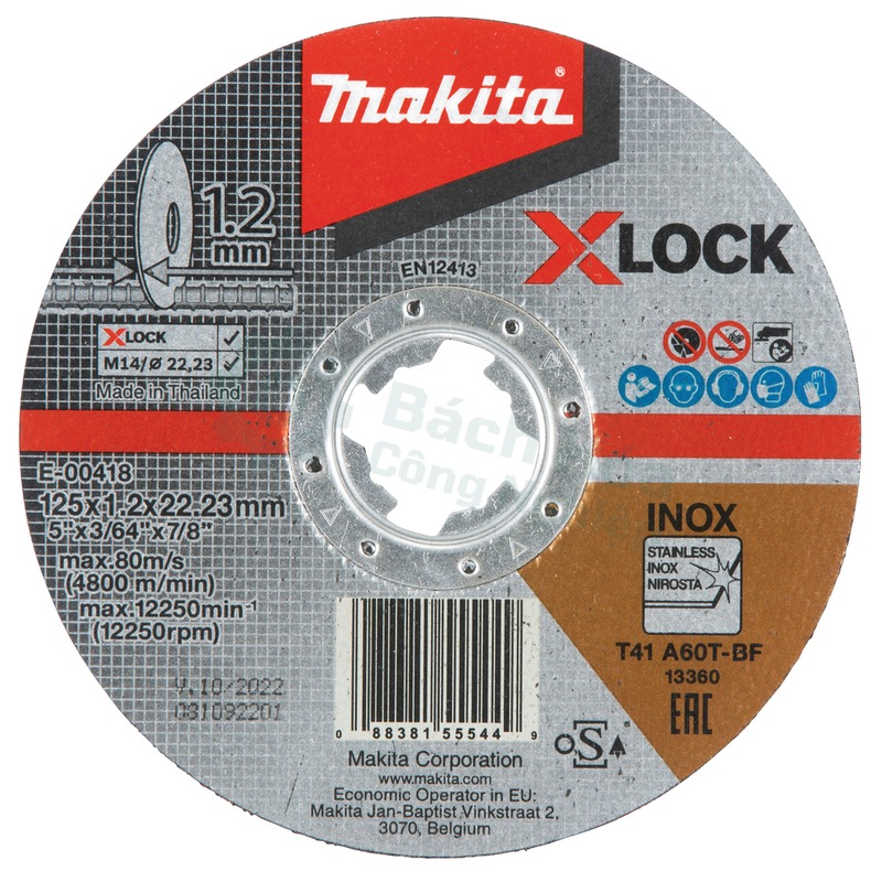 Thin cutting Đĩa containing cho máy mài góc - Makita E-00418
