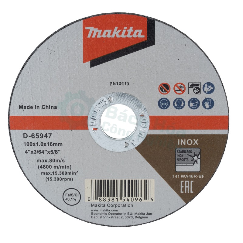 Thin inox thép cắt Makita D-65947