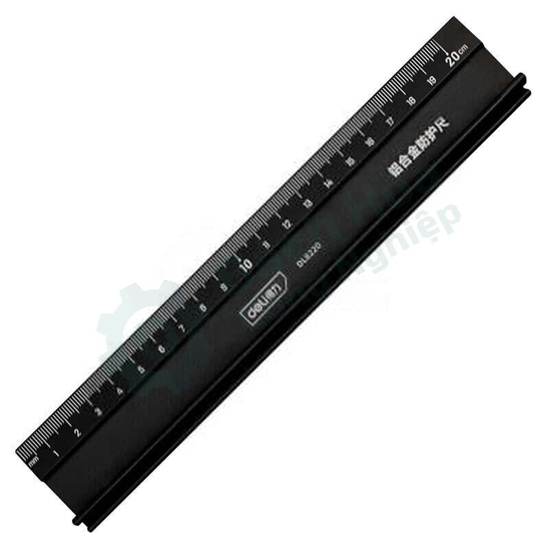 Thước kẻ bảo hộ (thước chống cắt) DELI DL8220