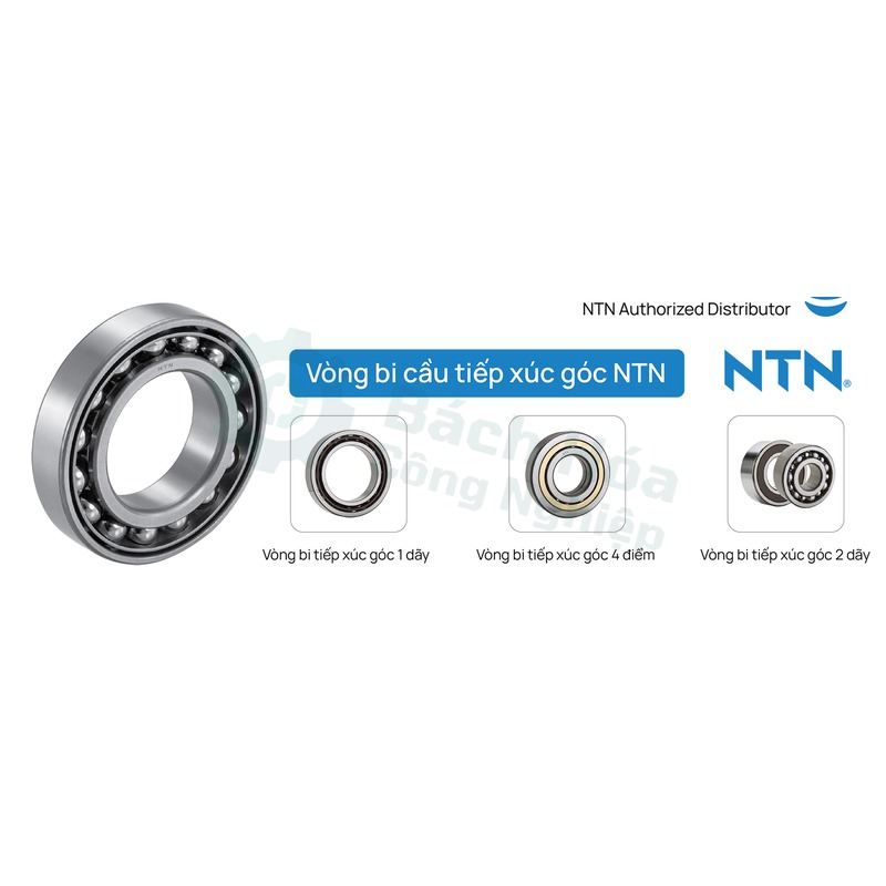 Vòng bi tiếp xúc góc (đỡ chặn) NTN 7202CDB kích thước 35x22mm